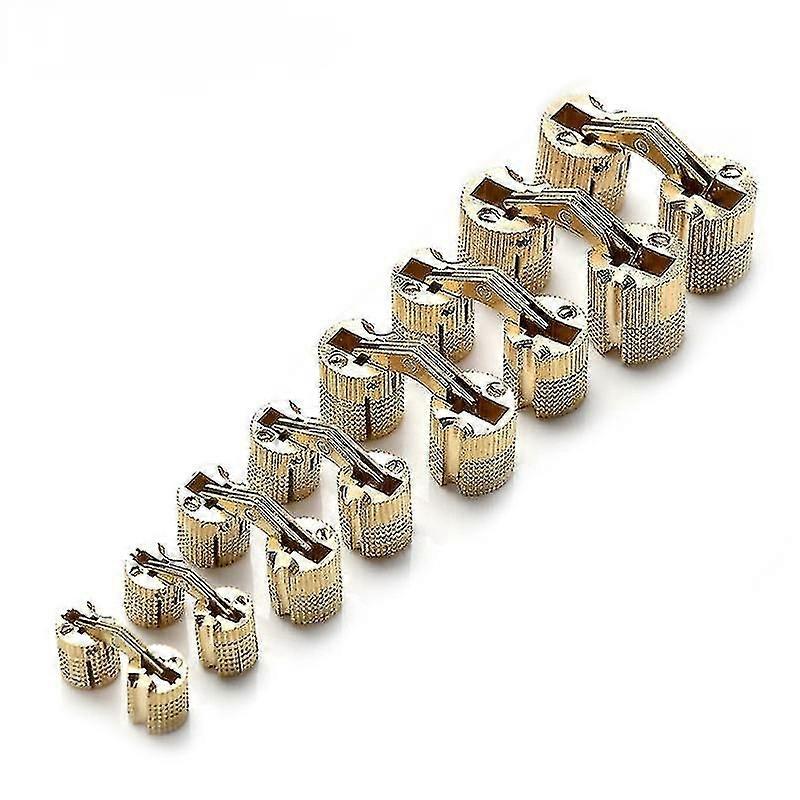 مفصلات أثاث من النحاس الأصفر مقاس 8-18 مم، أسطوانية مخفية، مفصلات أبواب مخفية غير مرئية، لصندوق هدايا الأجهزة