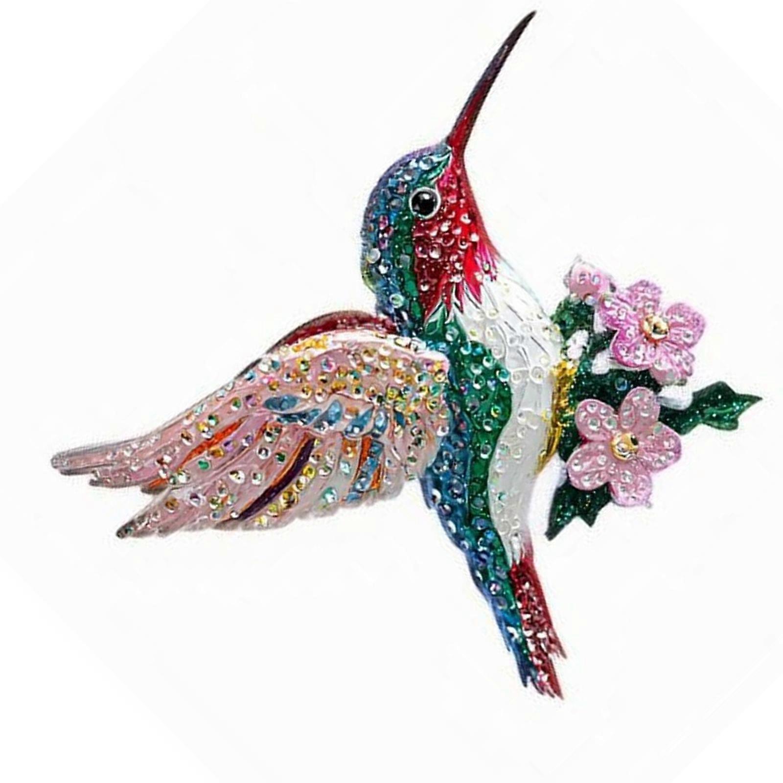 Hummingbird Hanging Ornament For Festival Tree Wreath Window Sparkling Bird Shape Pendant Christmas Tree Decoration Multicolor