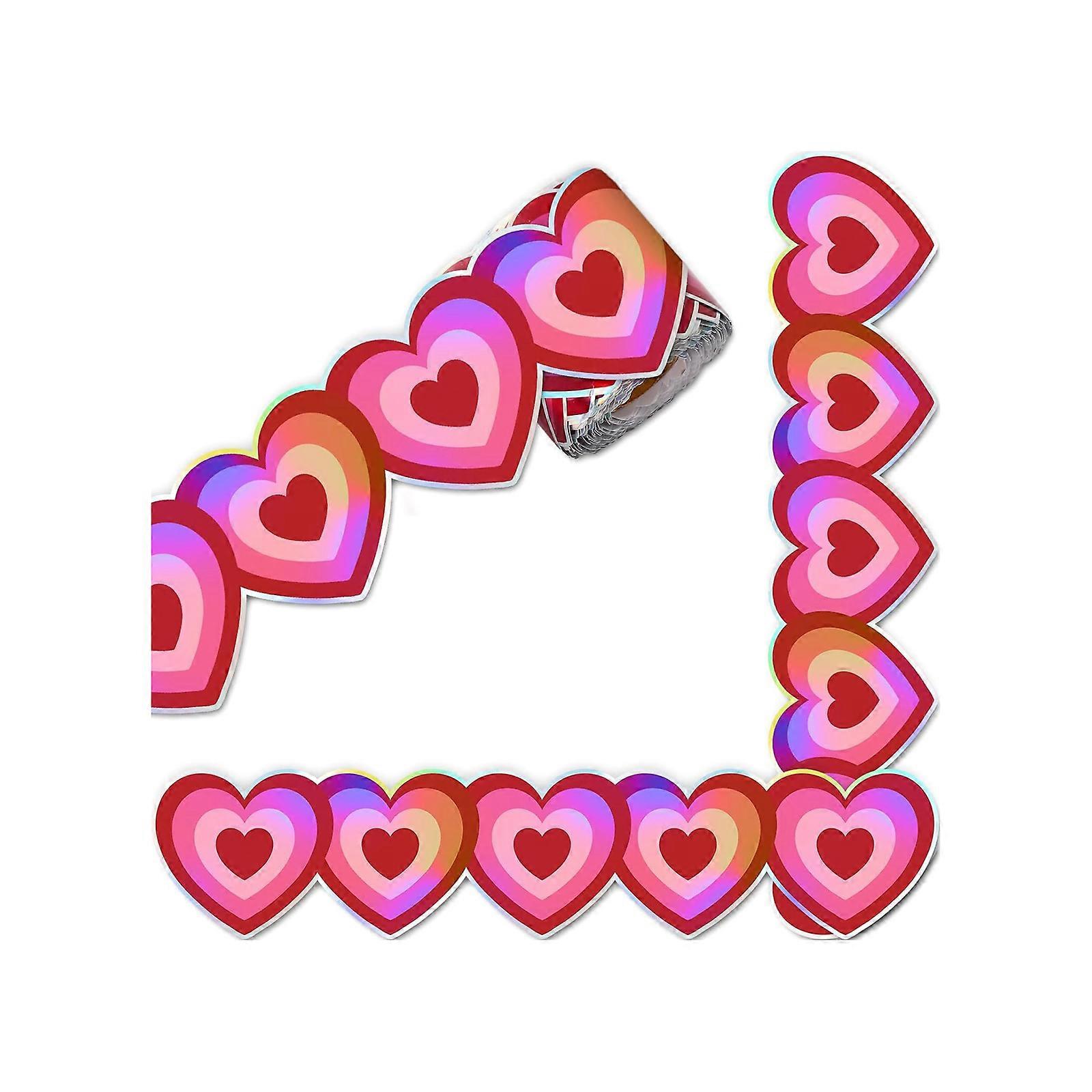 Paper Straight Bulletin Board Border Bulletin Board Decorations Wall Padding Paper Decorative Colourful Bricks Border Multicolor