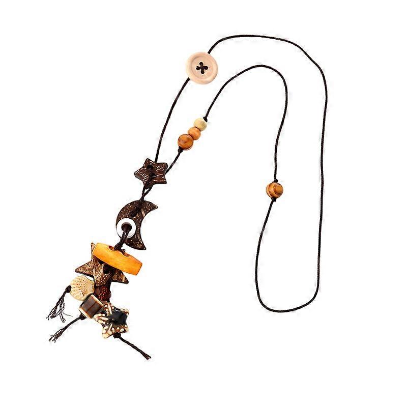 Featherlight Resin Beaded Necklace Bohemian Geometric Designs for Sensitive Skin Multicolor