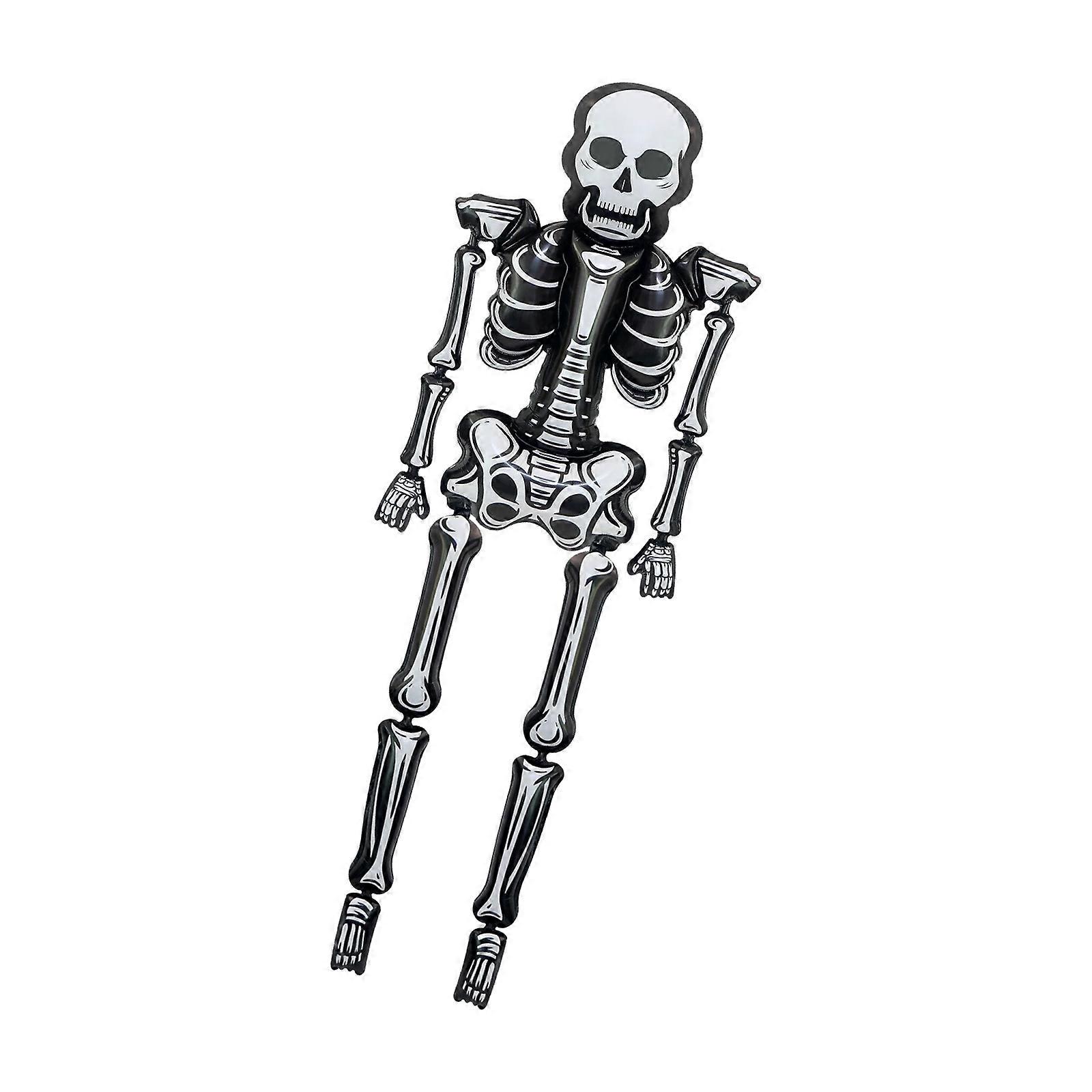 Massive 2.55m Skeleton Shape Party Balloon Easy Inflation For Event Gatherings And Photo Booths Multicolor
