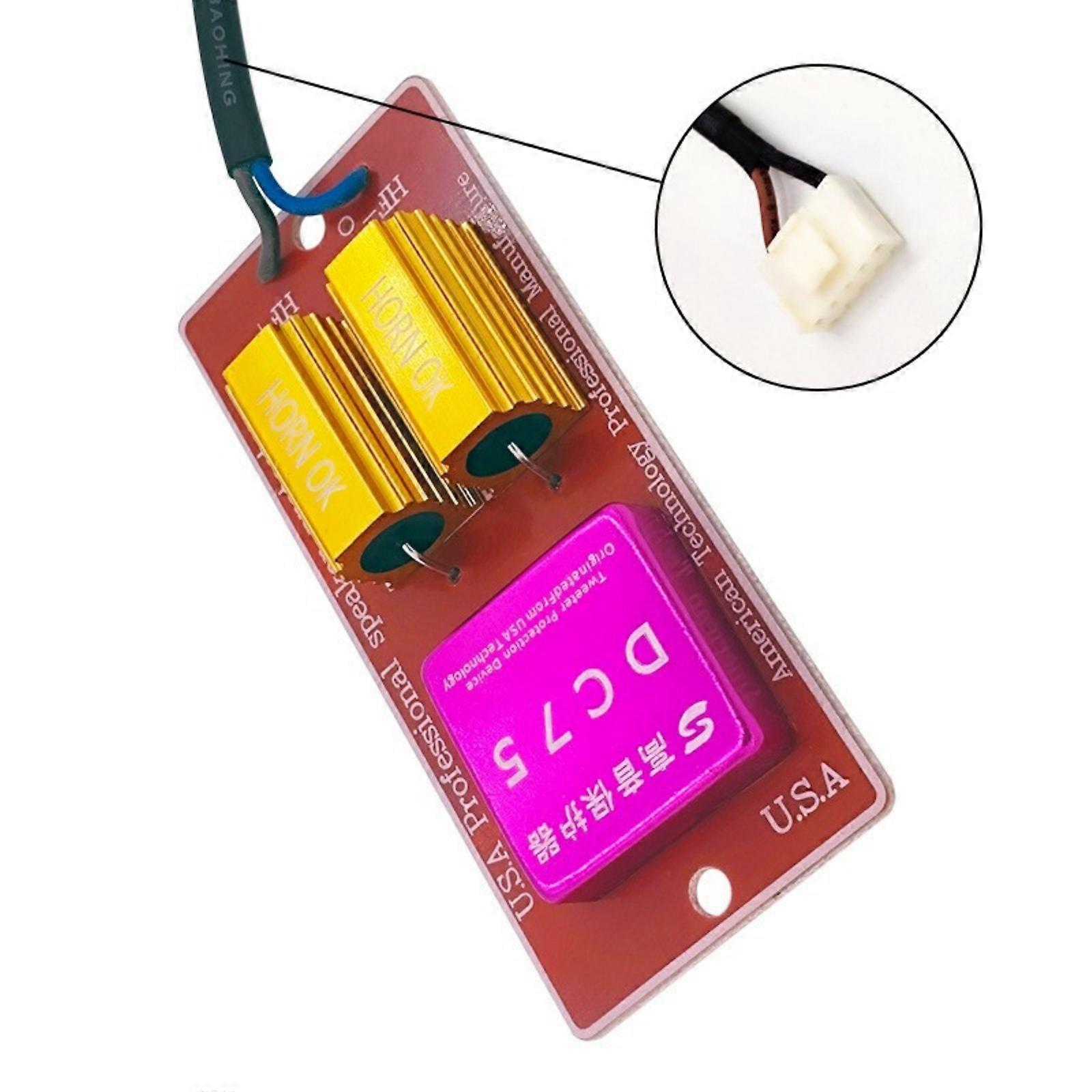 Intelligent Tweeter Protect System with Overloading Detection Prevents Voice Coils Maintains Original Sound Multicolor