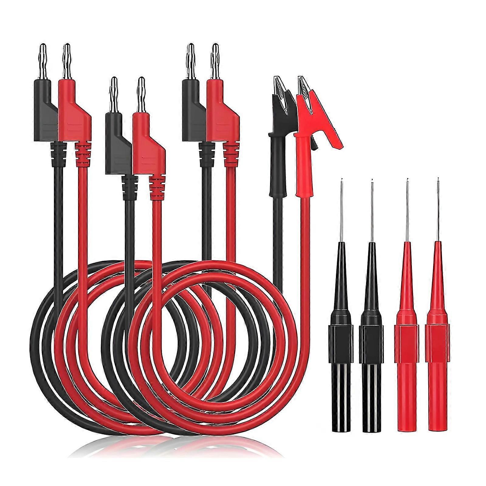 Electrical Test With 4MM Banana Plugs Conductors For Multimeters Oscilloscopes And Power Testing Multicolor