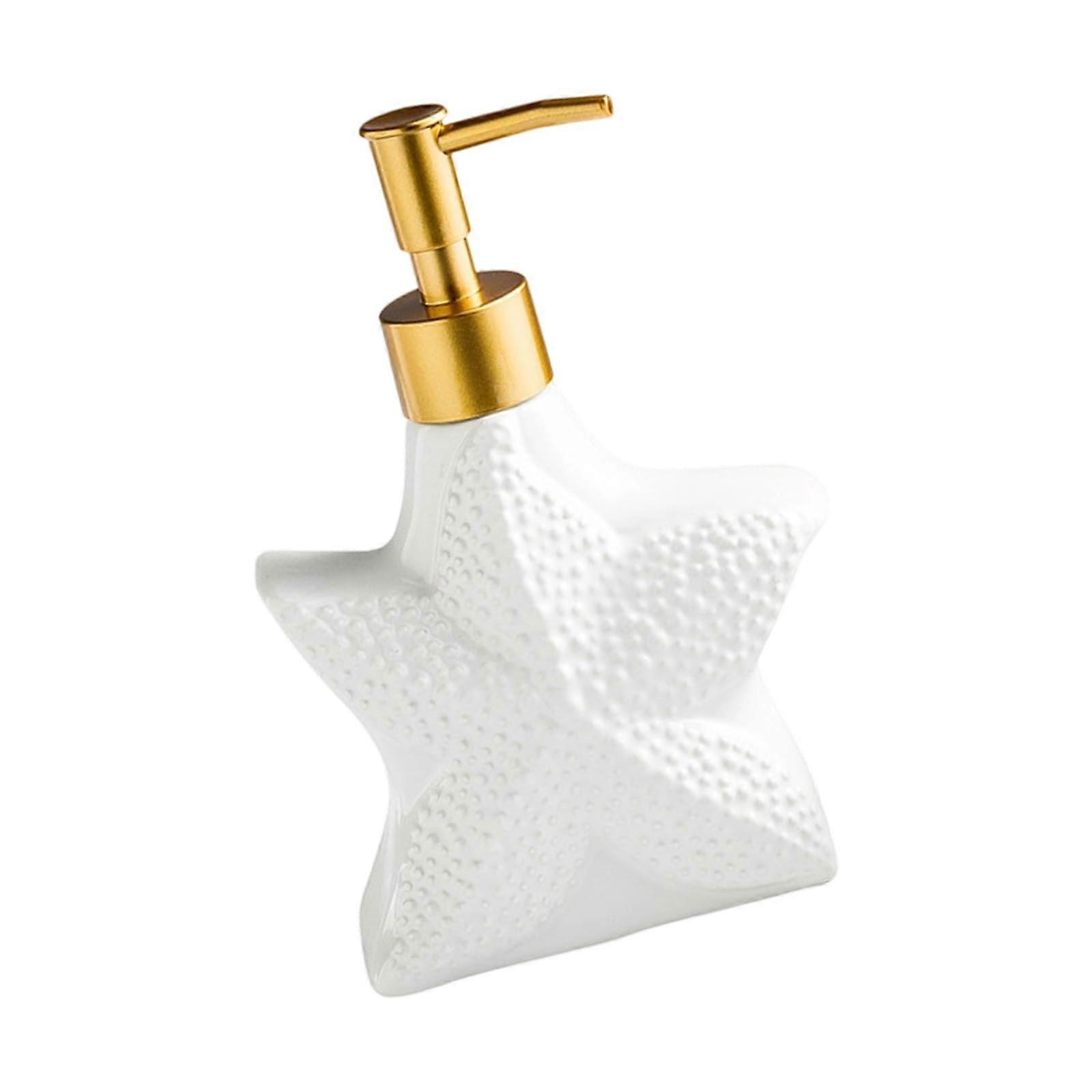 Ceramic Bathroom Storage Jar with Sea Inspired Relief Design and Slip Resistant Base