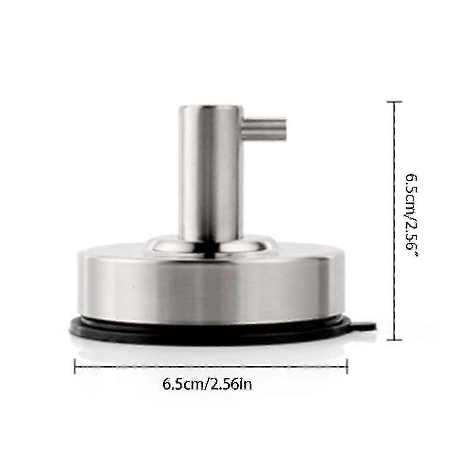 Vacuum Suction Cup Hooks Reusable Suction Towel Rack Versatile Stainless Steel Hooks Durable Bathroom Robe Hooks