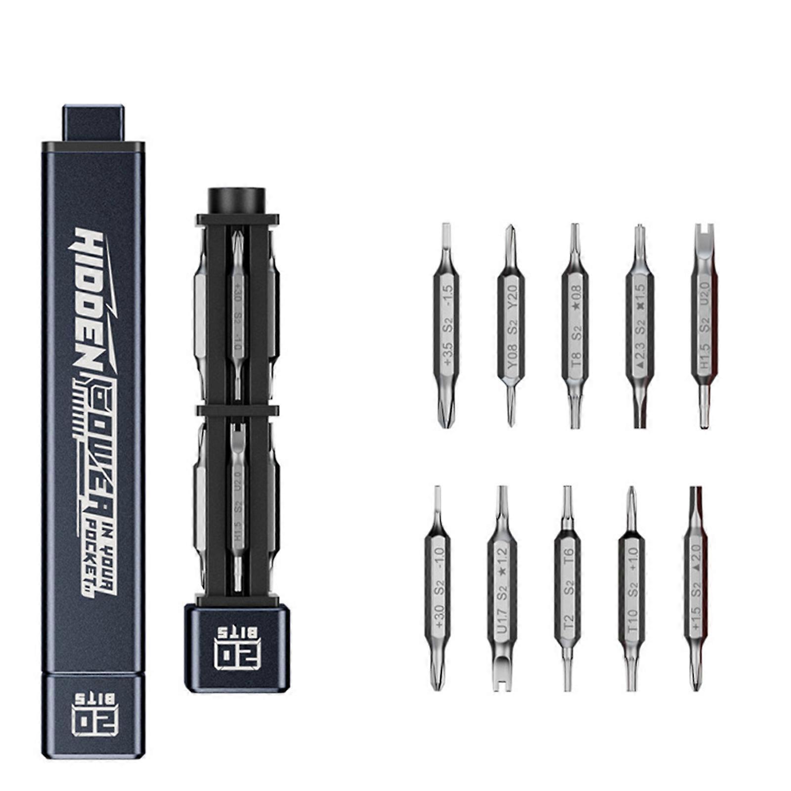 Dense 21 in 1 Accuracy Screwdriver Set Mixture Steel Equipment with Storage Box for Eyeglass Purpose specific Phone Disassembly  Purple.