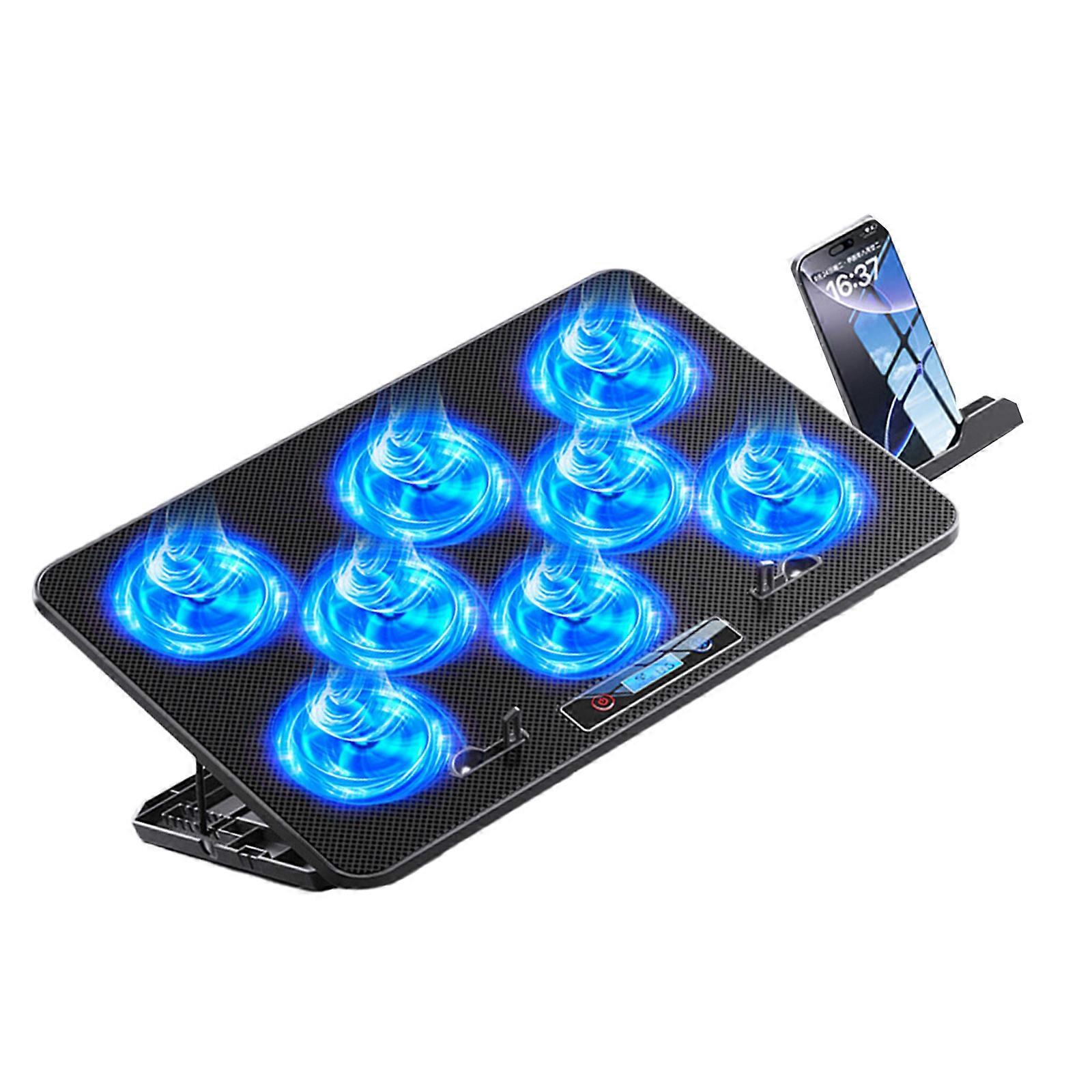 Silents RGBs Laptop Coolers With 3 Speed Mode Ergonomic Design And Broad Compatibility For 14-17.3inch Notebook Computers Multicolor