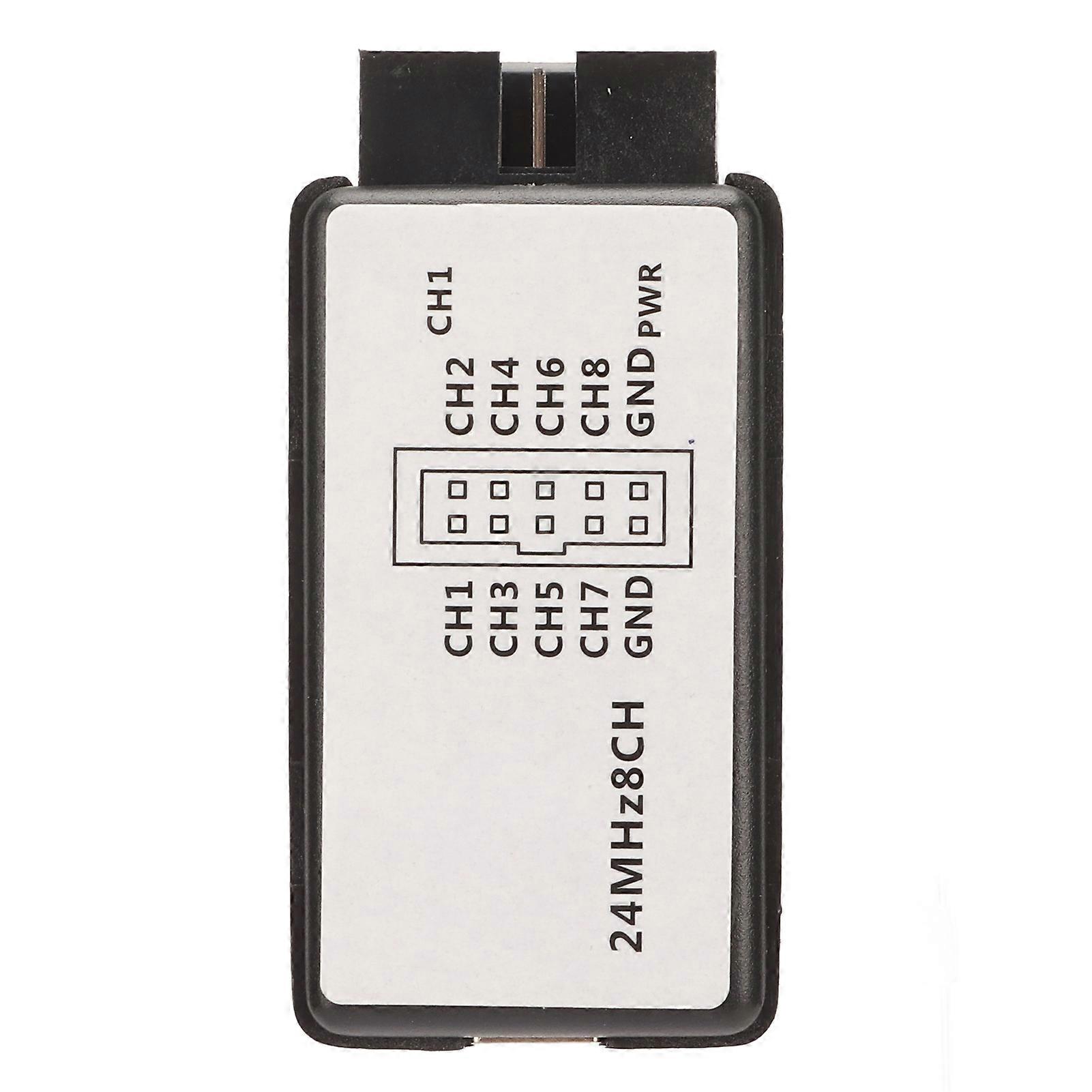8 Channel USB Logic Analyzer Device with Buffering Support 24Mhz 8CH USB Logic Analyzer 5V