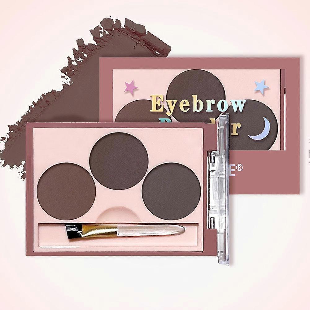 Three Color Eyebrow Powder Palette Soft Long Lasting Makeup Kit For Beginners 4 Colors Natural Eyebrow Shaping With Shimmer
