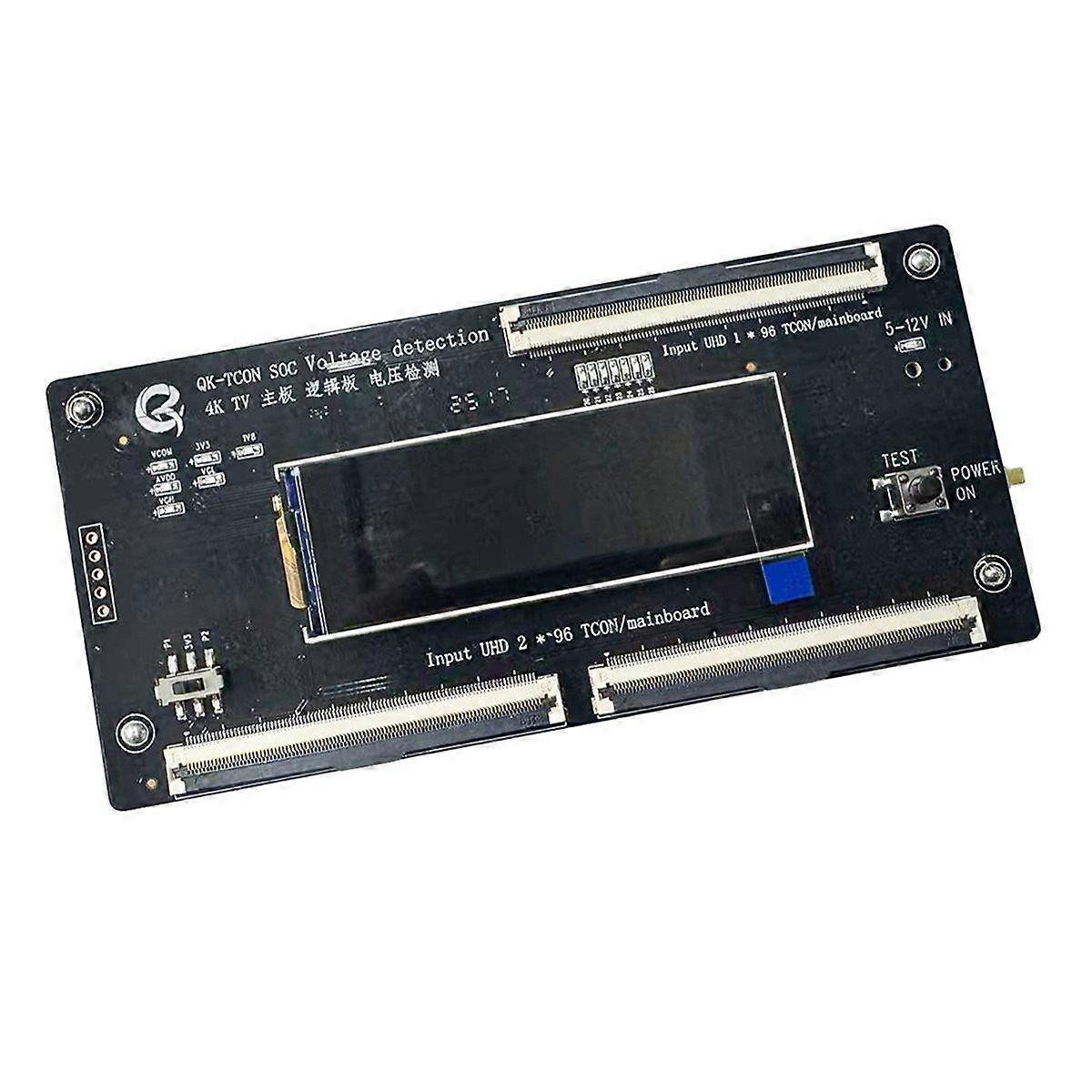 QK-TCON SOC 4K TV Motherboard Logic Board Voltage Detection VGL VGH AVDDV COM with Display