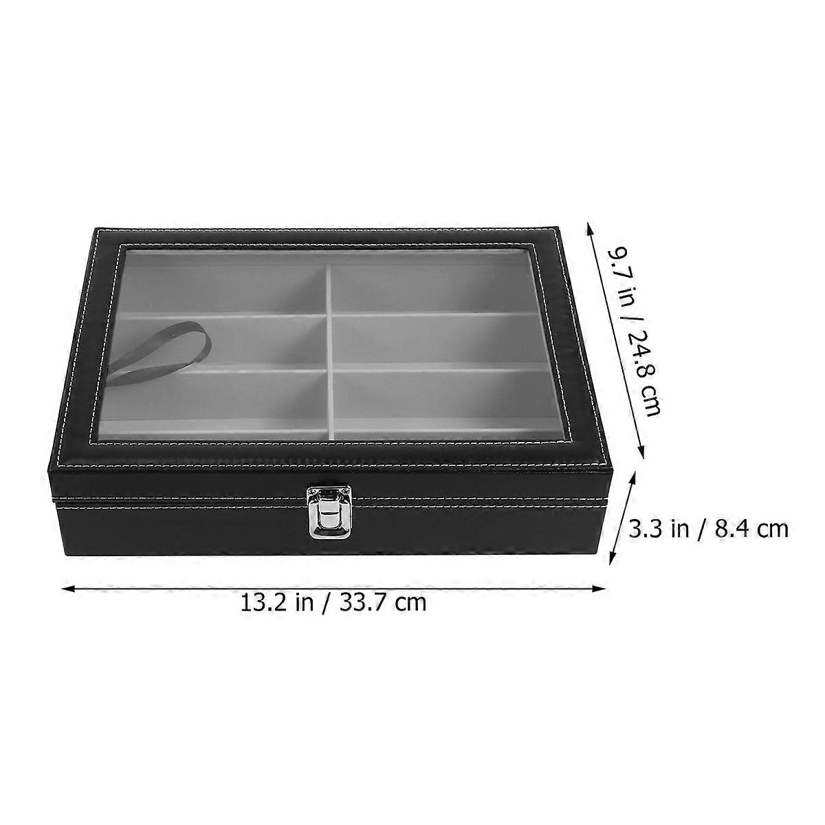 Sunglasses Storage Box with 8 Grids for 1Pcs Storage Case Display