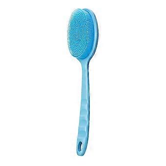 Silikon-Körperwäscher-Peeling mit Griff Sanfte Rückenbadebürste Tiefenreinigende Badebürste Förderung der Durchblutung Dusche Luffa für die Dusche