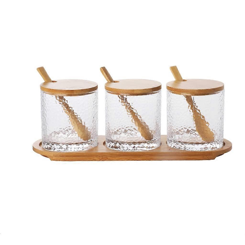 Glass Spice Jar Set with Lids, SpaceSaving Kitchen Seasoning Bottle Set for Oils and Spices