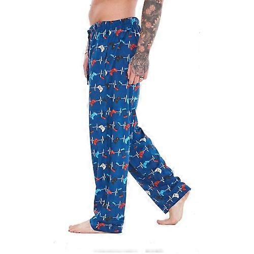 Keanu Mens Eat Sleep Game Repeat Lounge Pants (Pack of 2)