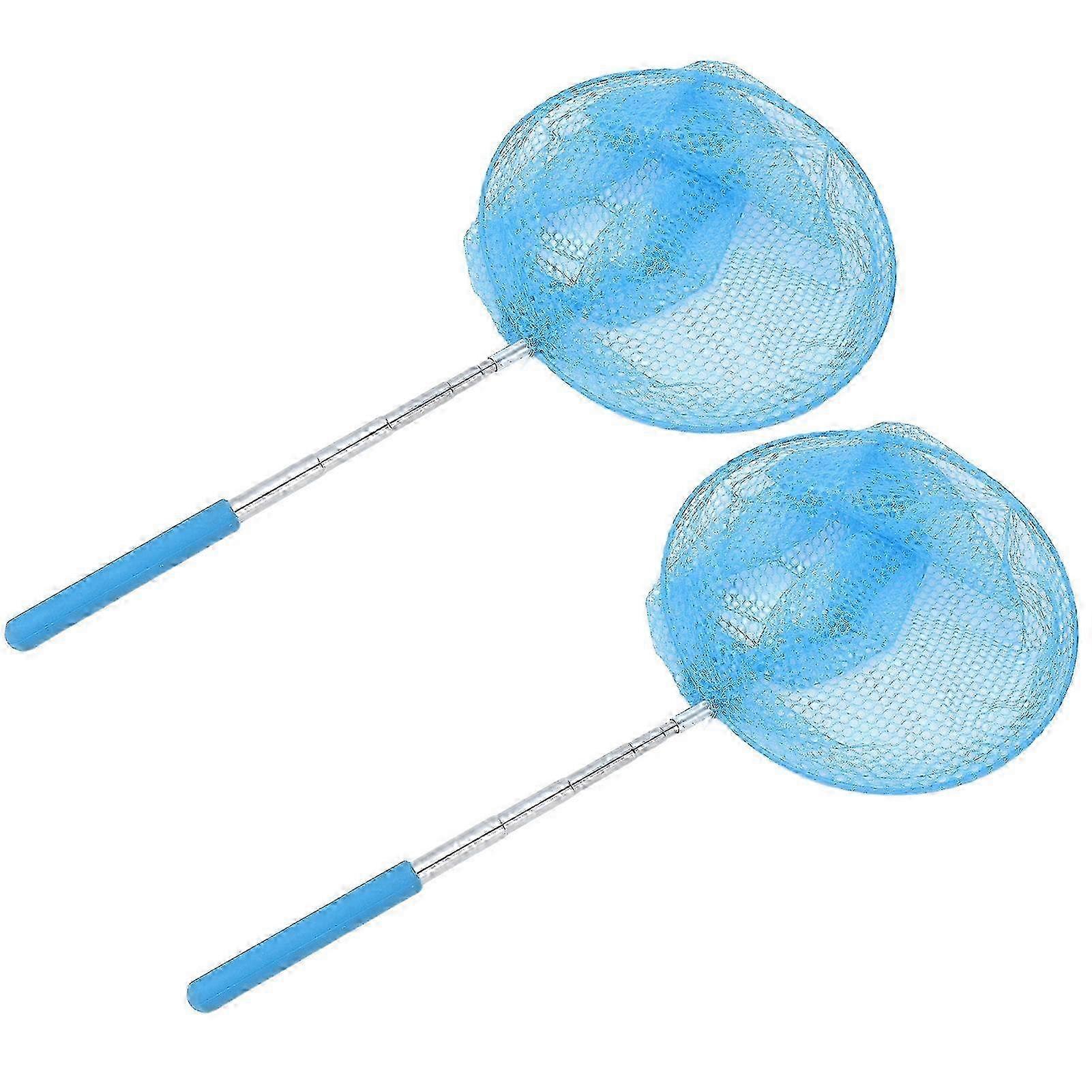 2pcs Bug Net Retractable Handle Corrosion Resistance Safe Pool Cleaning Tool for Home 25-26