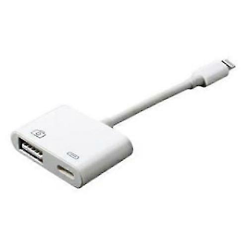 Lightning To USB 3.0 Camera Adapter Compatible With Apple Devices White Color Official Quality Bx5