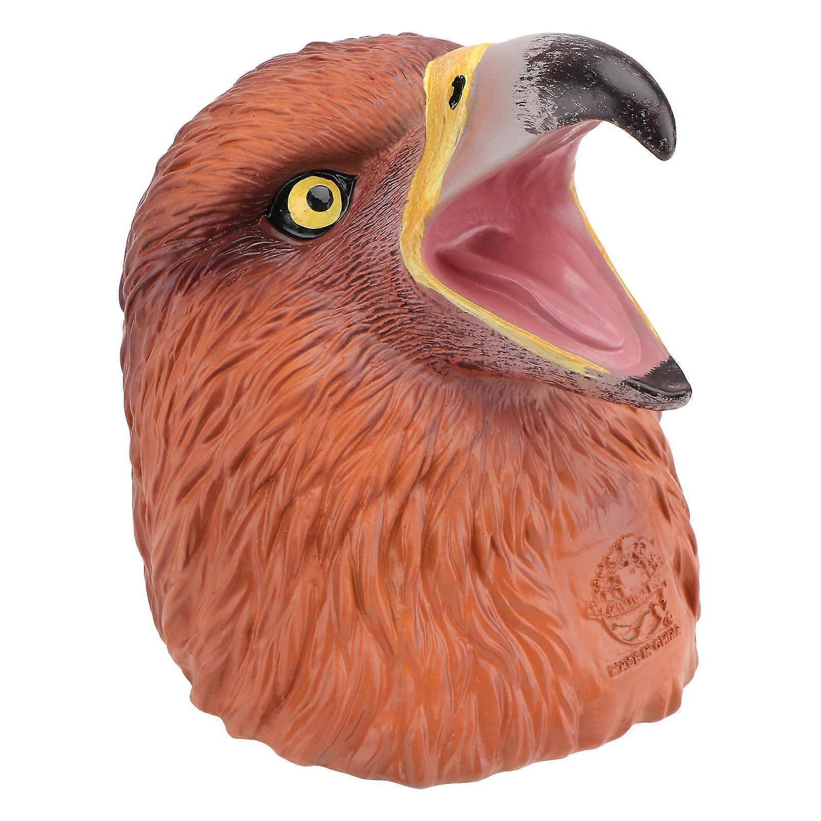 Eagle Shaped Gloves Hand Puppet for Cosplay Activity 1Pcs Coffee Color