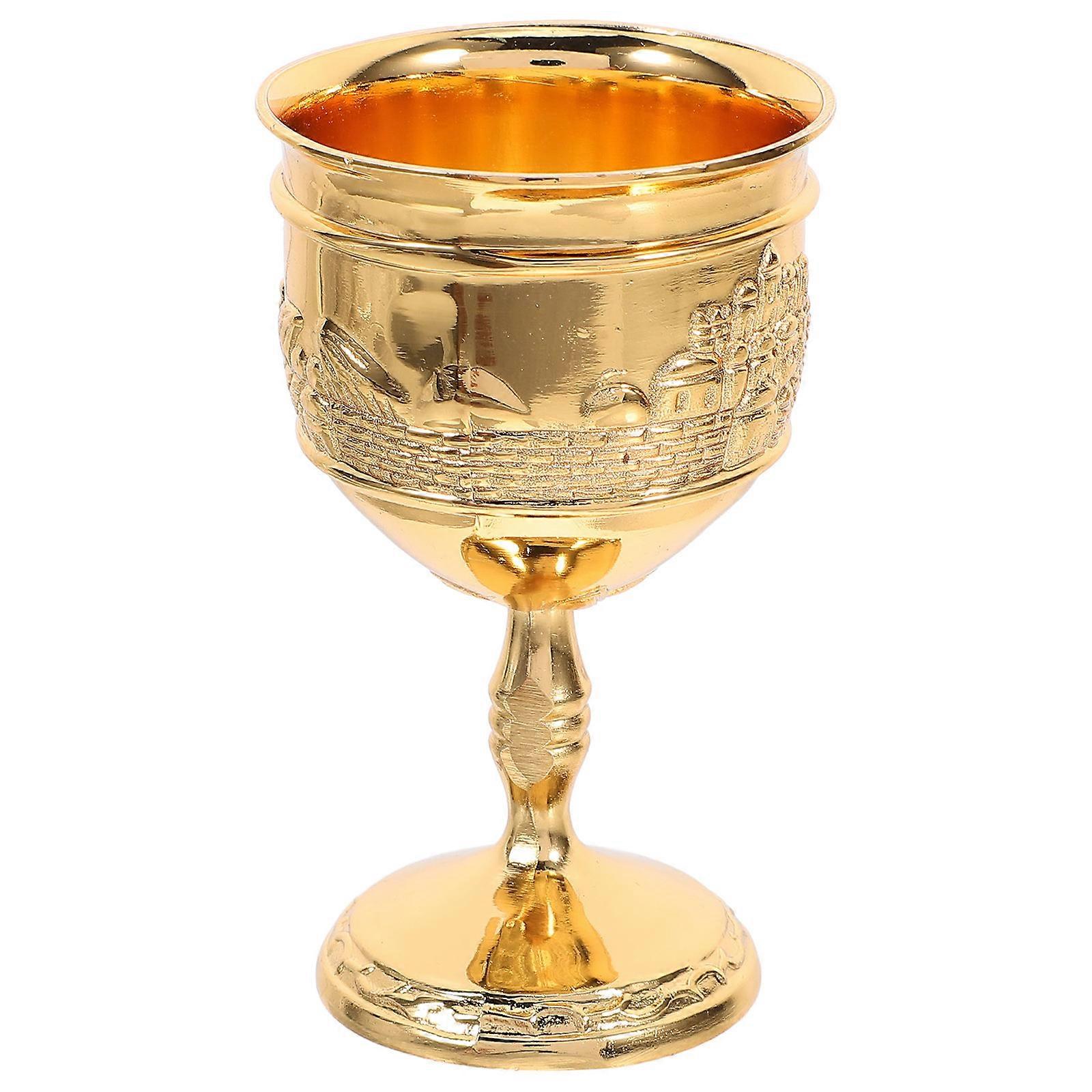 Multi-Function Golden Wine Cup for Drinking Use Decorative Zinc Cup