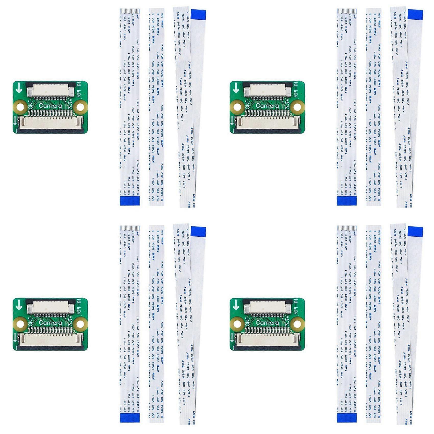 4X 15pin to 22pin Adapter Board DSI Display Cable and CSI Camera Cable Adapter Board for Raspberry Pi 5