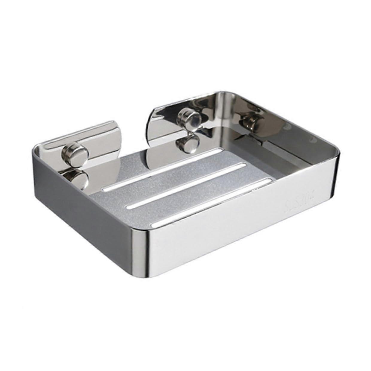 Stainless Steel Wall Mounted Soap Dish with Efficient Drainage and ScratchResistant Edges
