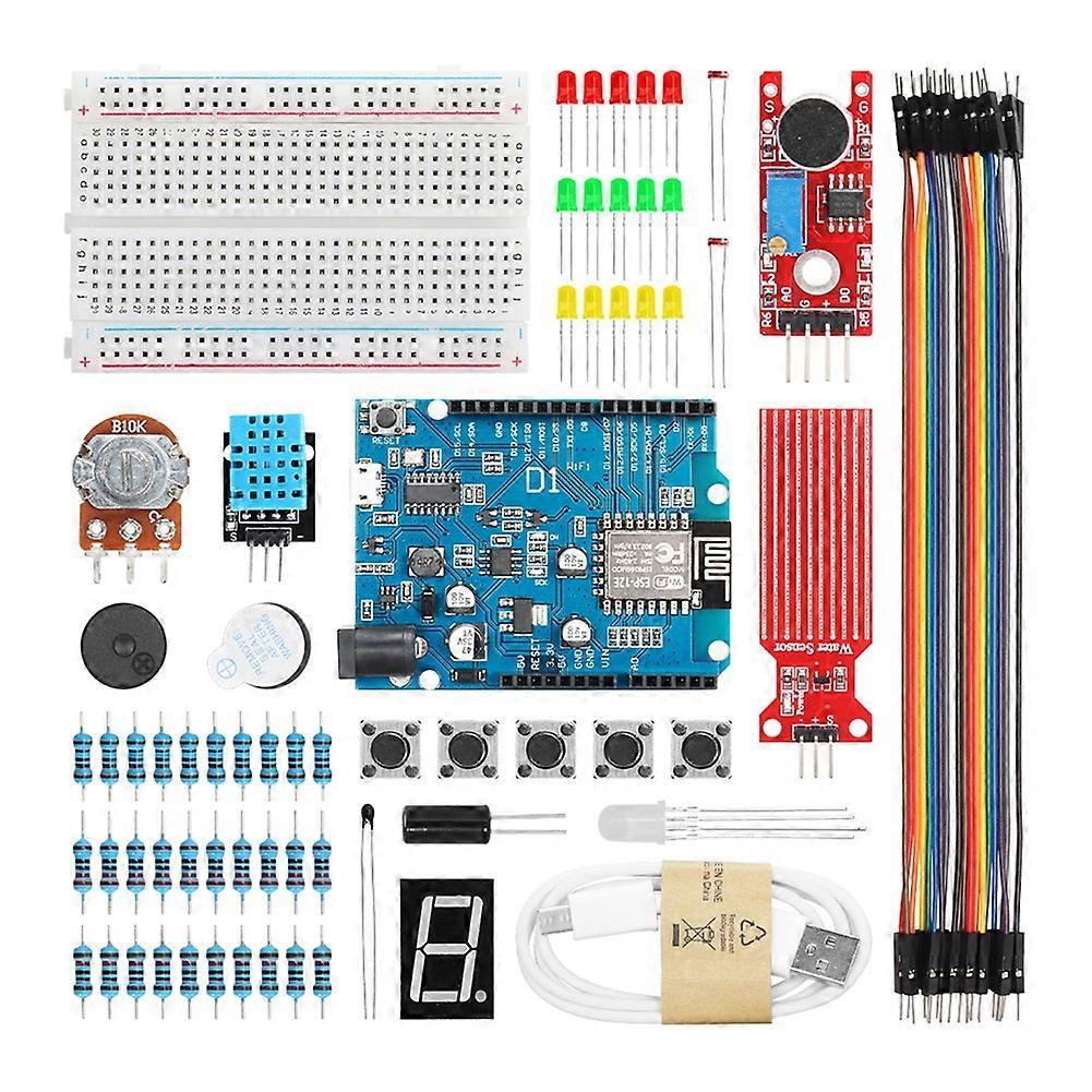 Basic Starter Kit for Arduino Programming D1ESP8266 WiFi R3 Component DIY Electronics Kit Educational Complete Set