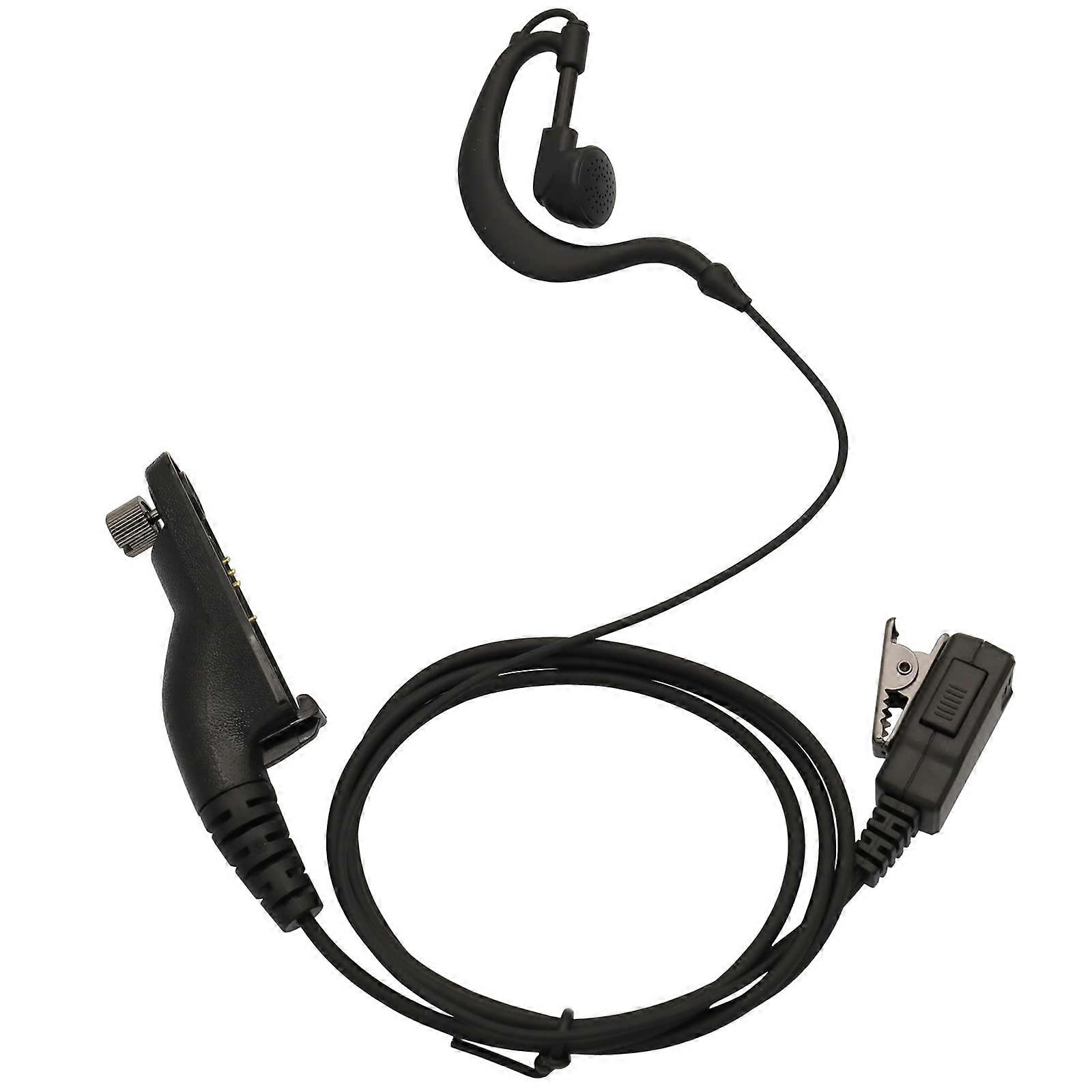 G Shape Two Way Radio Earpiece with Mic PTT for Motorola APX XPR DP Series Clear Audio Fit