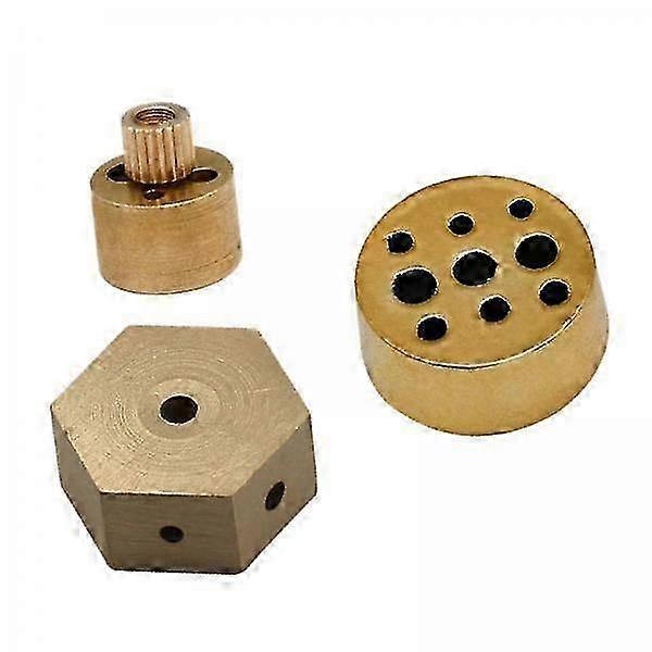 2x 3 Pieces Multiple Incense Stick Holder Multi Hole Incense Holders Copper