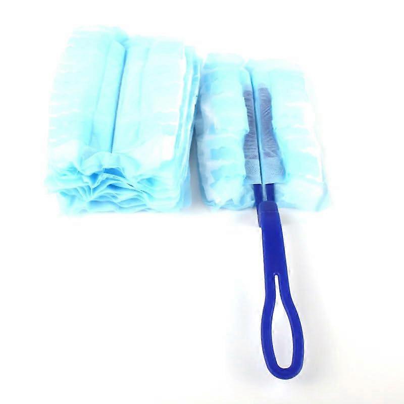 Dust Removal Duster with Electrostatic Adsorption, DoubleSided Disposable Heads, 20 Pack Short Handle