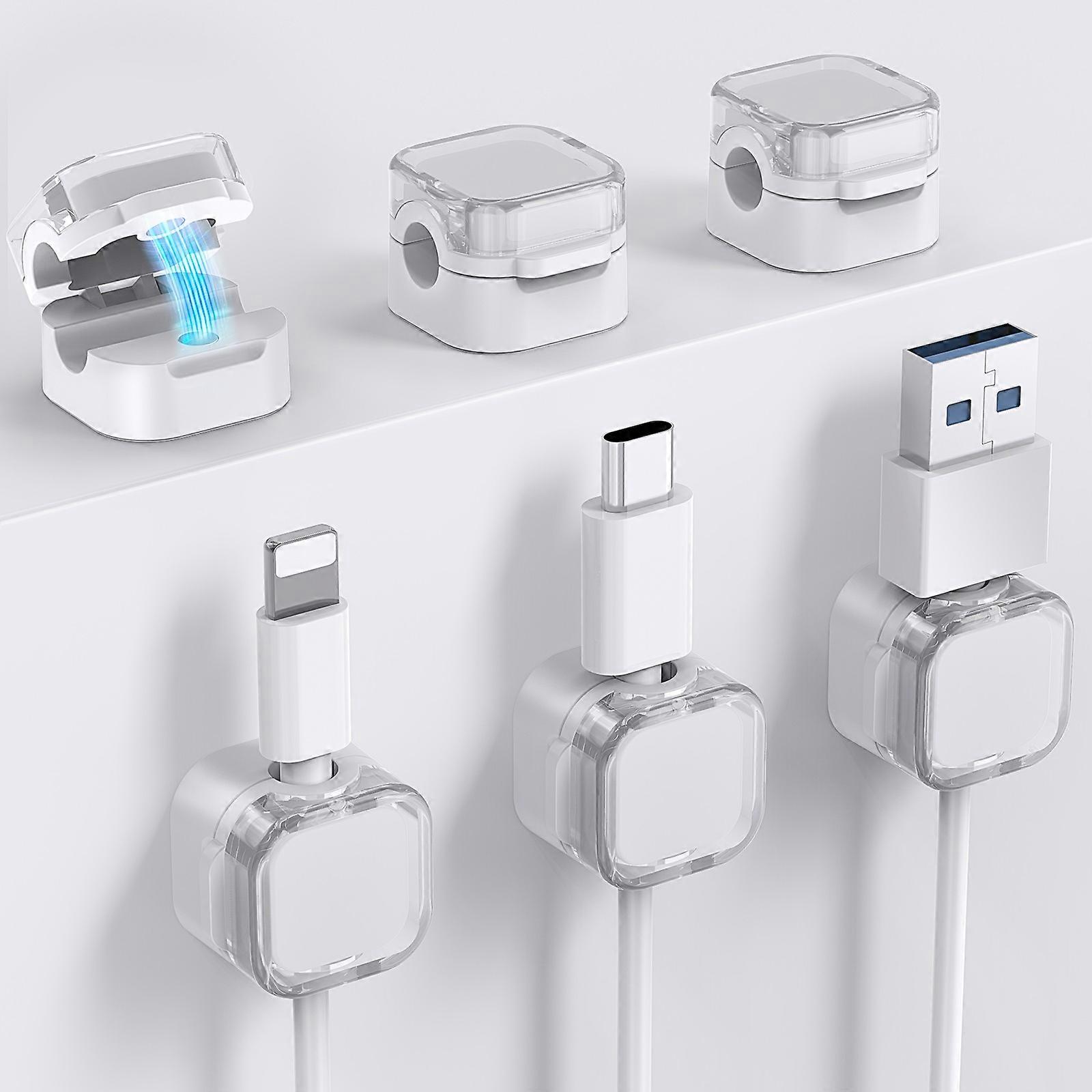 AHASTYLE WG159 6PCS Magnetic Cable Organizer Multi-Function Desktop Wire Management System