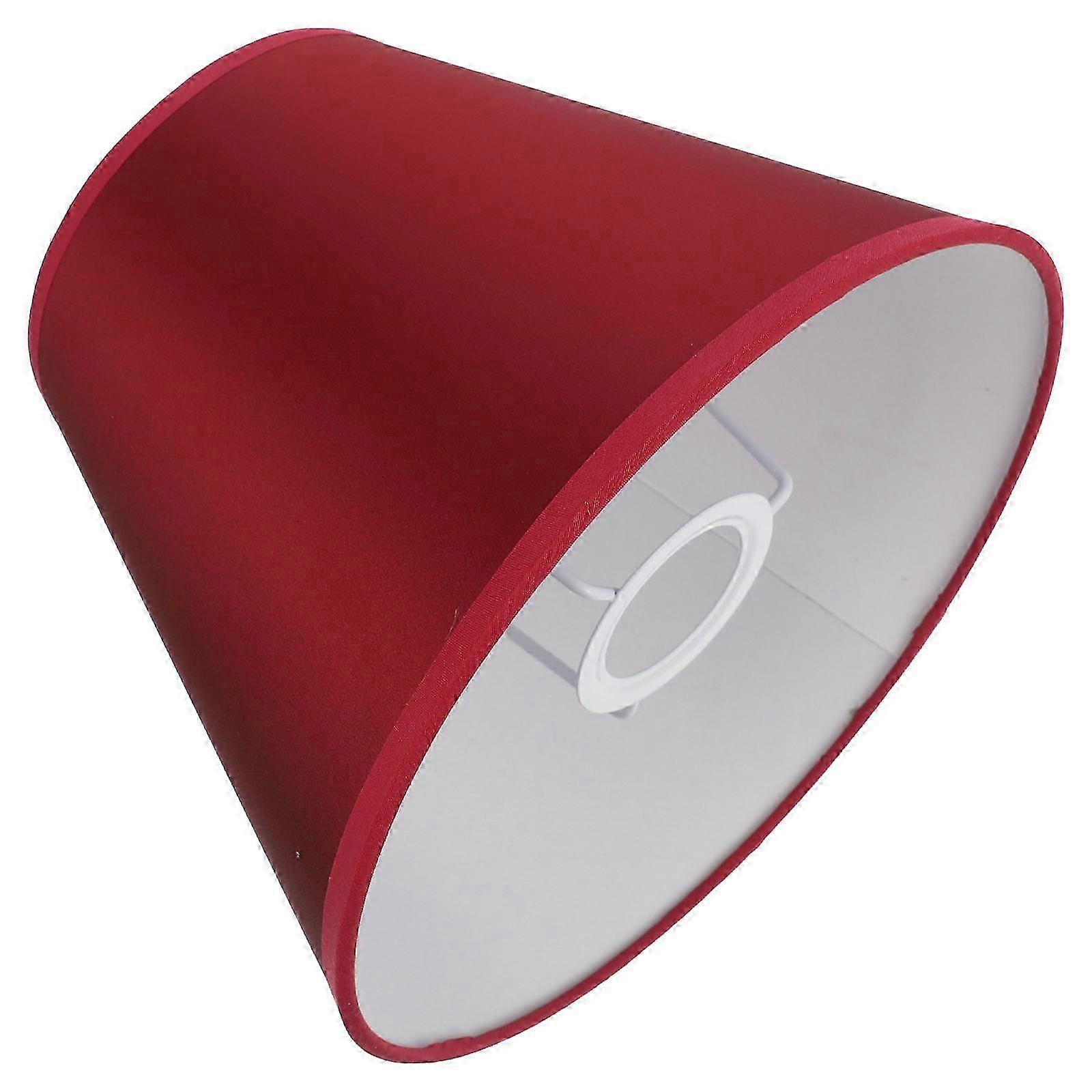 Small E27 E14 Base Lampshade Cover Dark Red Round Light Diffusion 1 Piece-17591