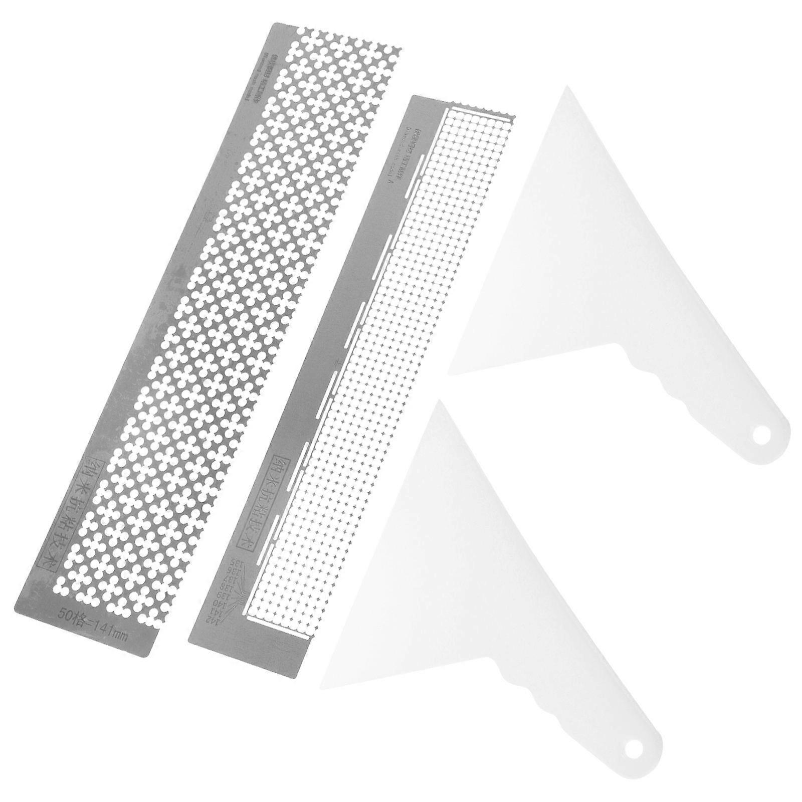 Sewing Ruler Set Diamond Picture Tools 12x10CM Fixing Tool Mesh Design 1 Set