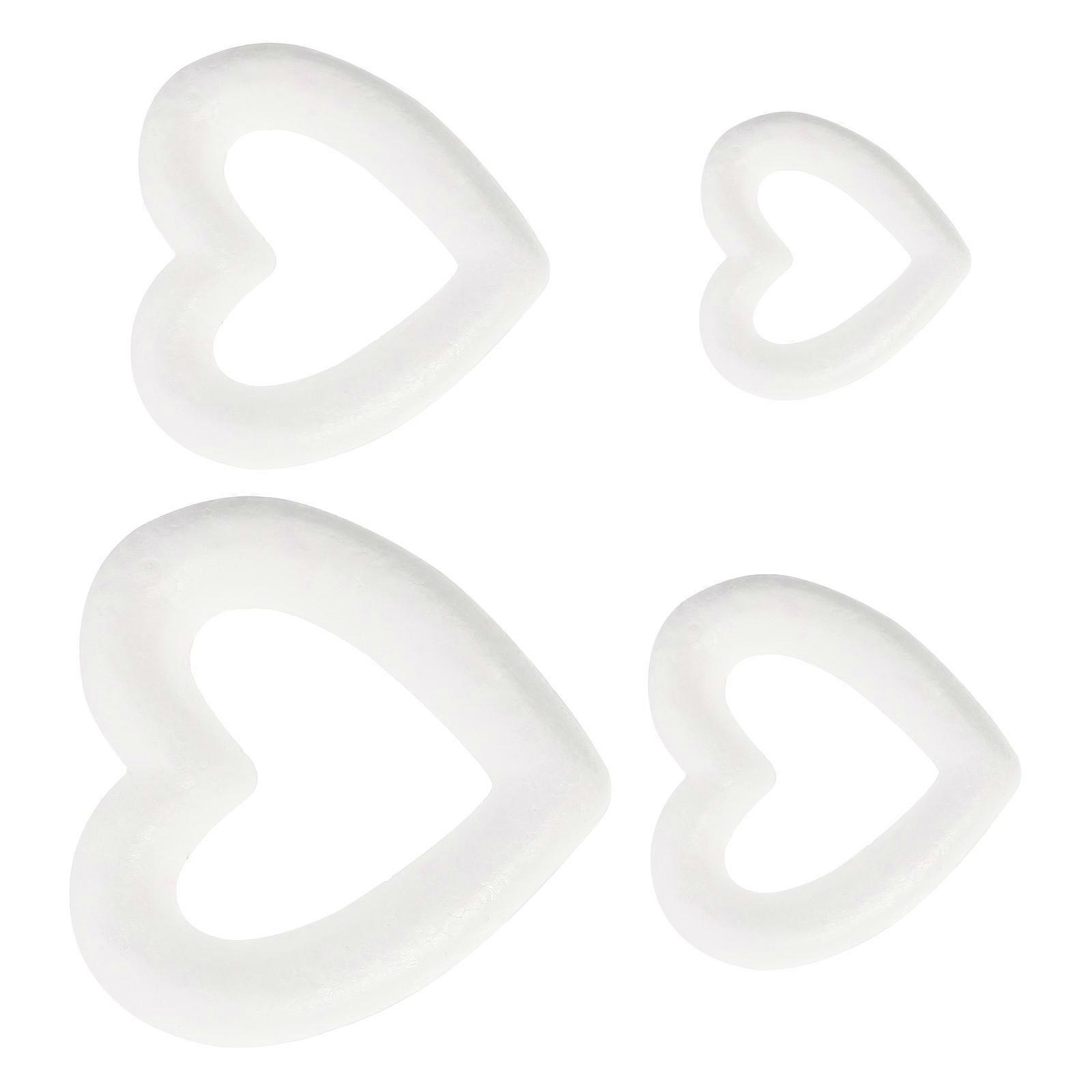 DIY Craft Foam Heart Shaped Models for Wedding Decoration 4Pcs Set