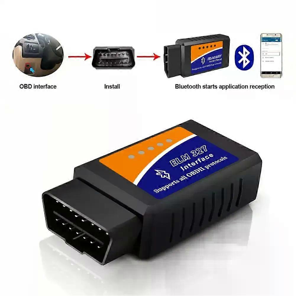 OBD2 ELM327 Scanner Bluetooth V15 Car Diagnostic Detector Code Reader Tool OBD 2 for IOS Android Auto Scan Repair Tools