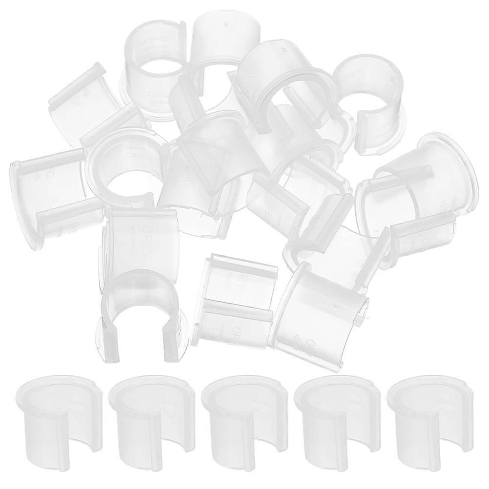 Transparent Plastic Pump Collar Clips for Leakproof Lotion Bottles 40Pcs