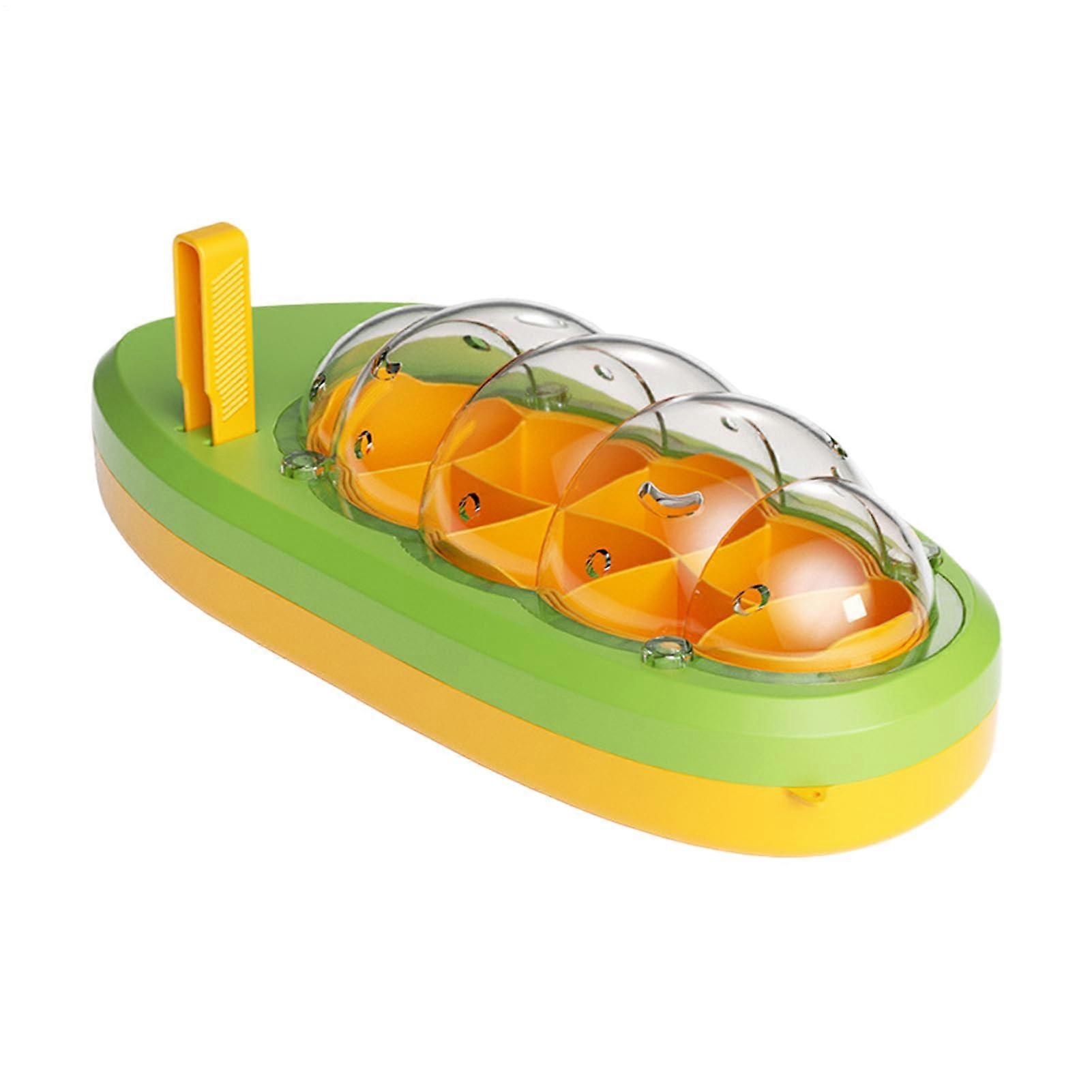 Transparent Silkworm Breeding Box with Ventilation for Kids Educational Observation Green