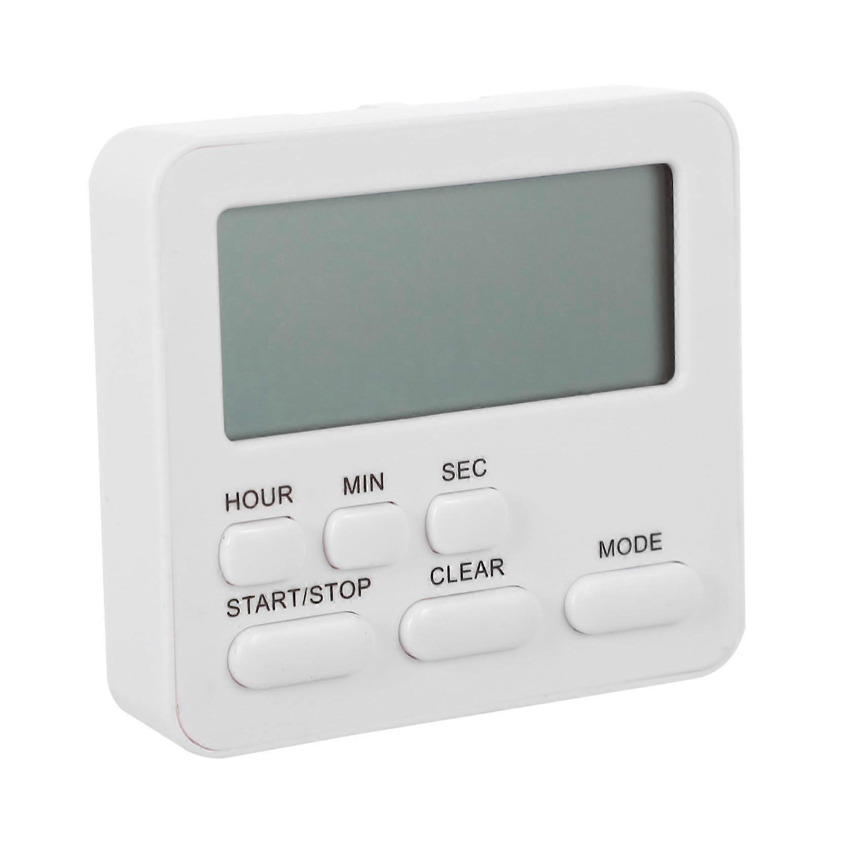 Silent Digital Kitchen Timer with Magnetic Backing, Loud Alarm, MultiFunction Countdown Clock for Cooking and Study