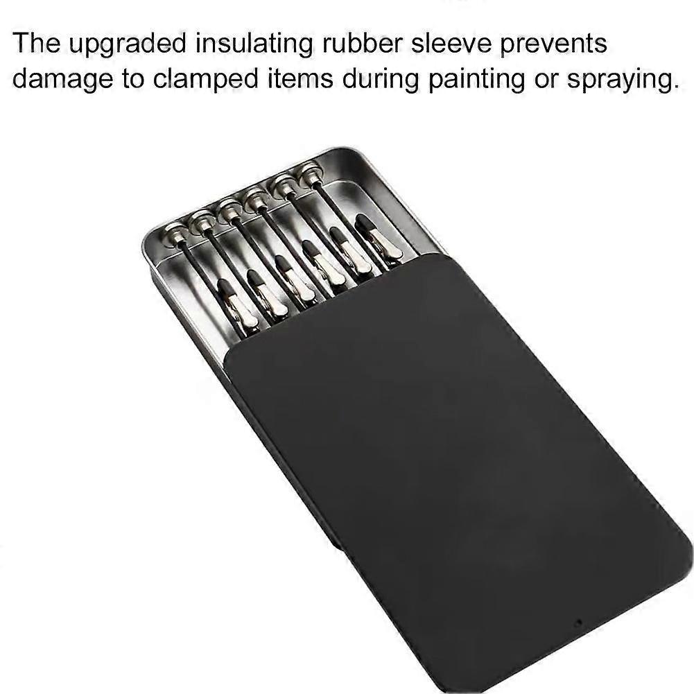 12 PCS Model Painting Stand Base Holder Adjustable Magnetic Clip Set