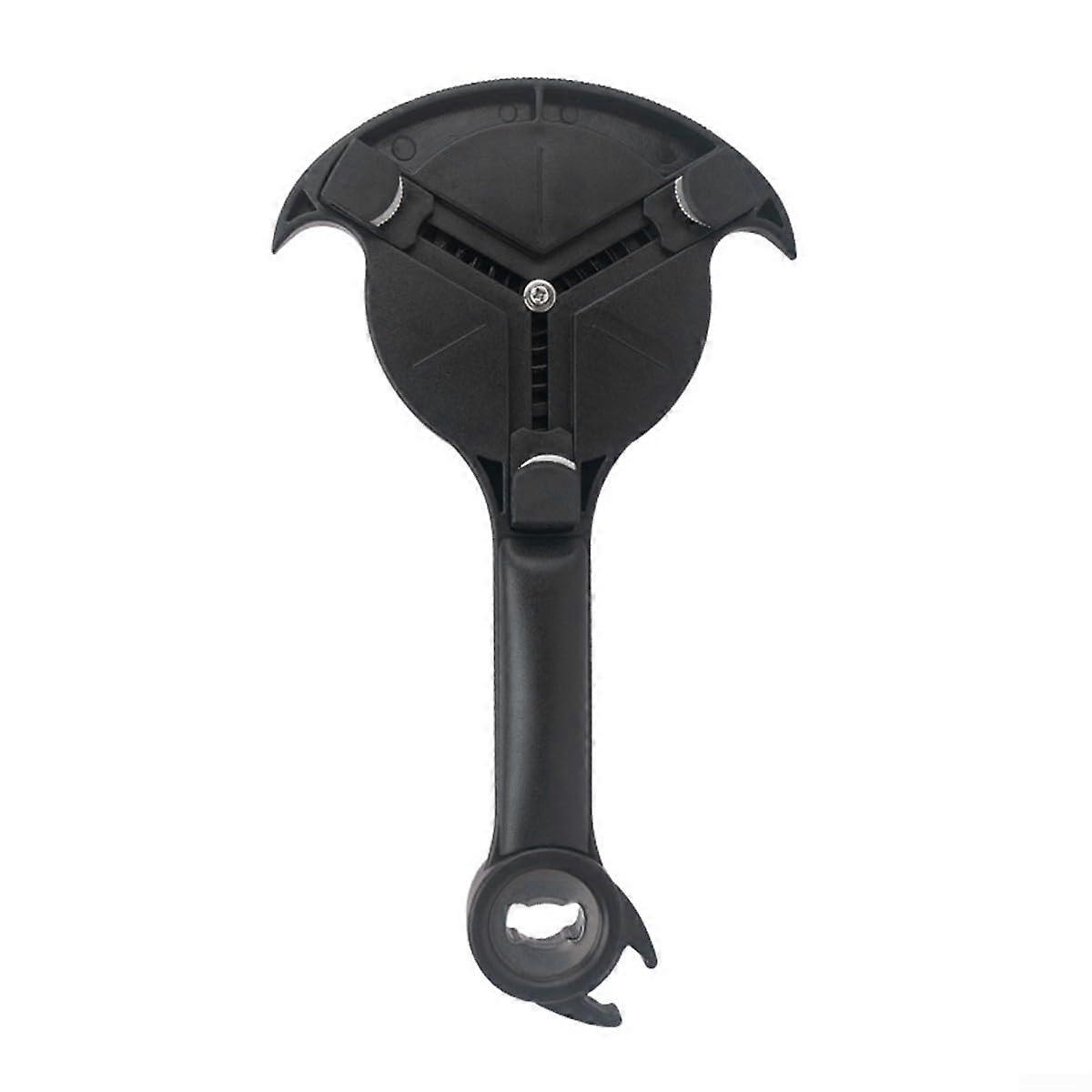 Multi Purpose Ergonomic Can Opener with Adjustable Locking 5 in 1 Jar and Bottle Opening Tool