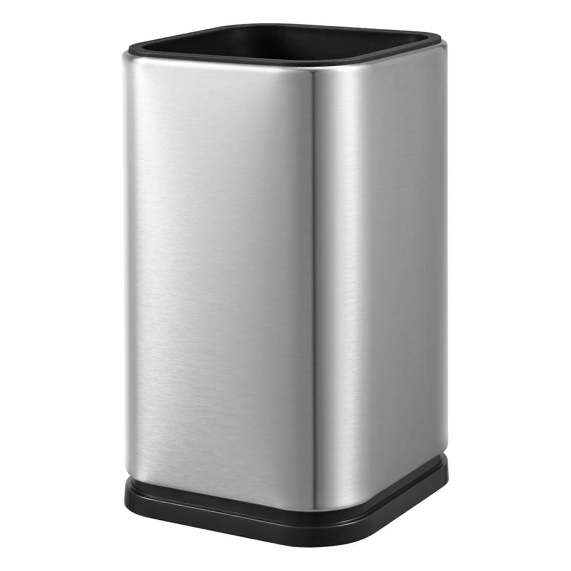 Stainless Steel Utensil Holder with Removable Base, Rustproof Countertop Crock for Kitchen Tools