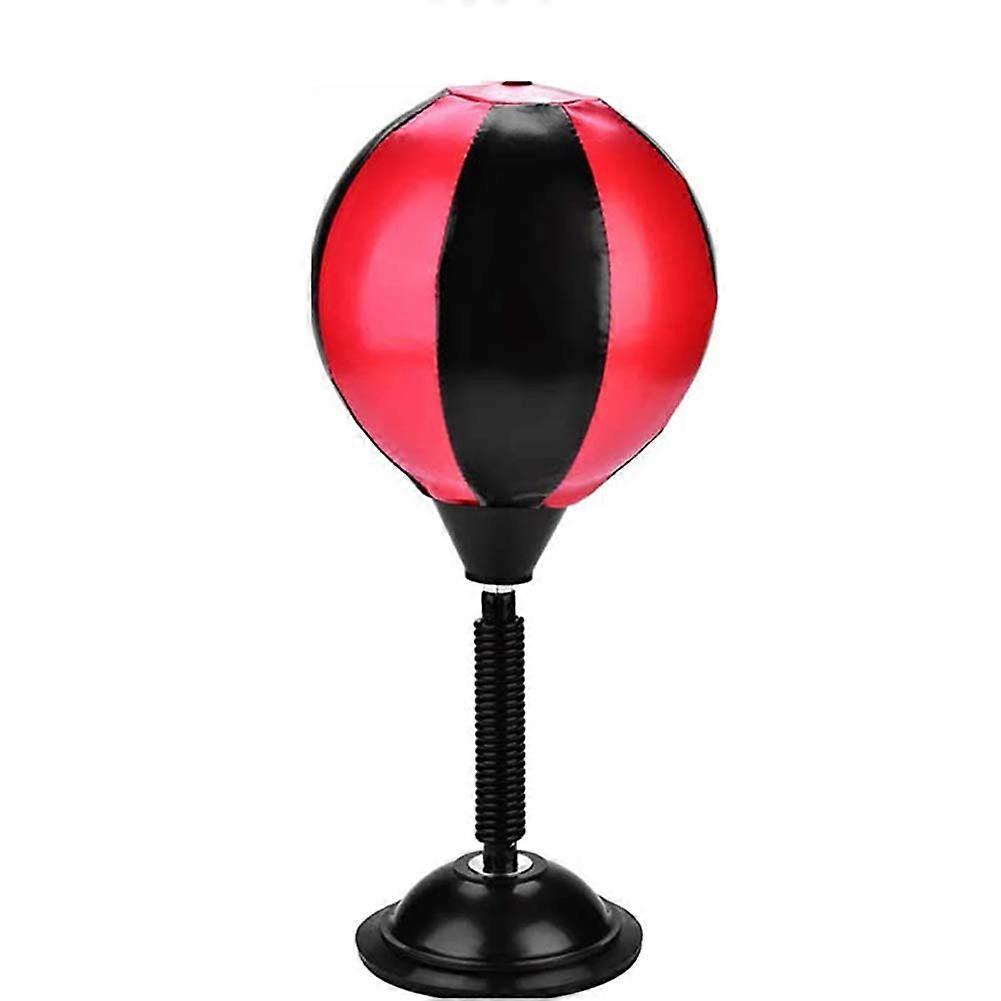 Desktop Punching Bag for Office Stress Relief Training, Adjustable Suction Base with Air Pump
