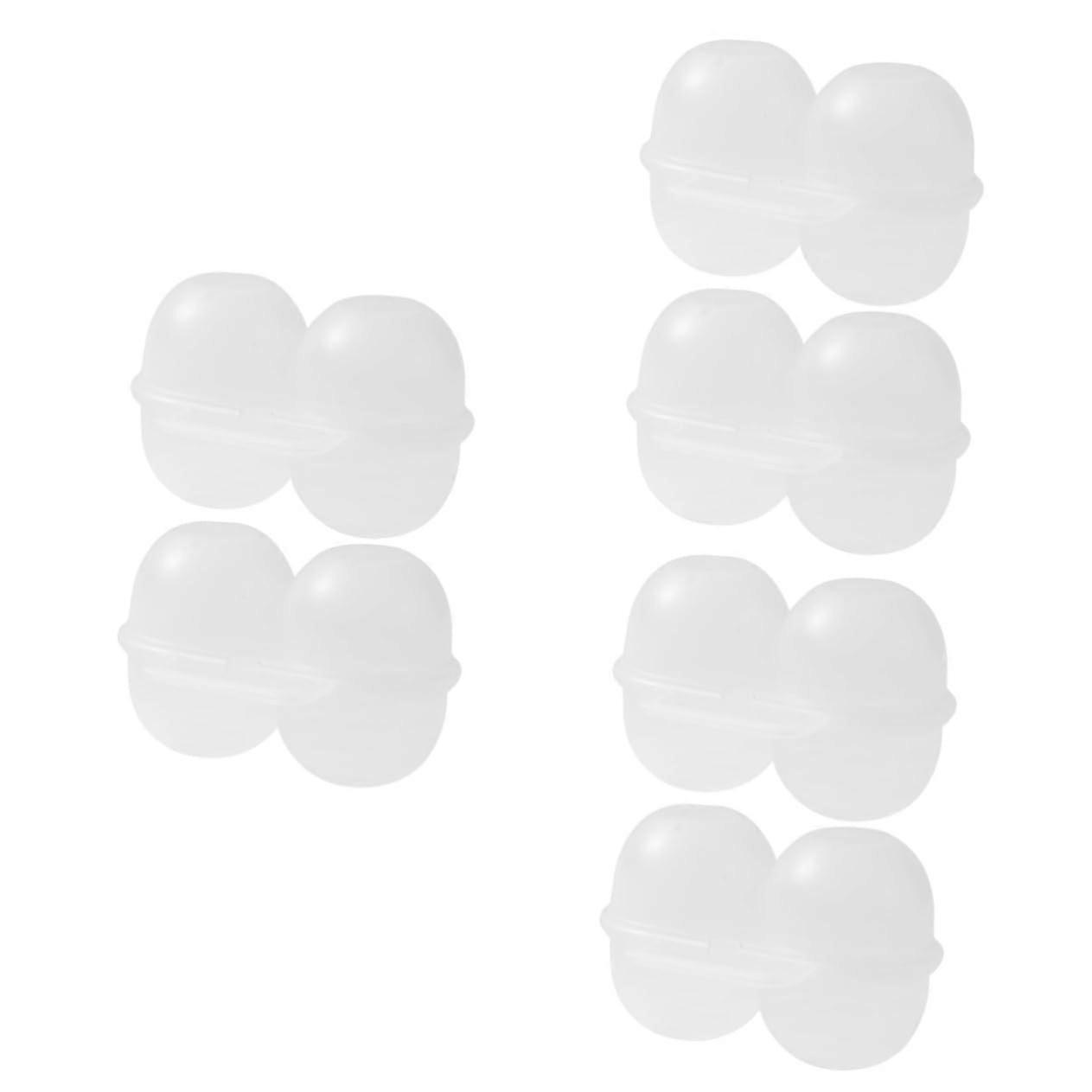 Egg Storage Box Set of 6, Shockproof Travel Egg Holder with Secure Snap Closure for Camping