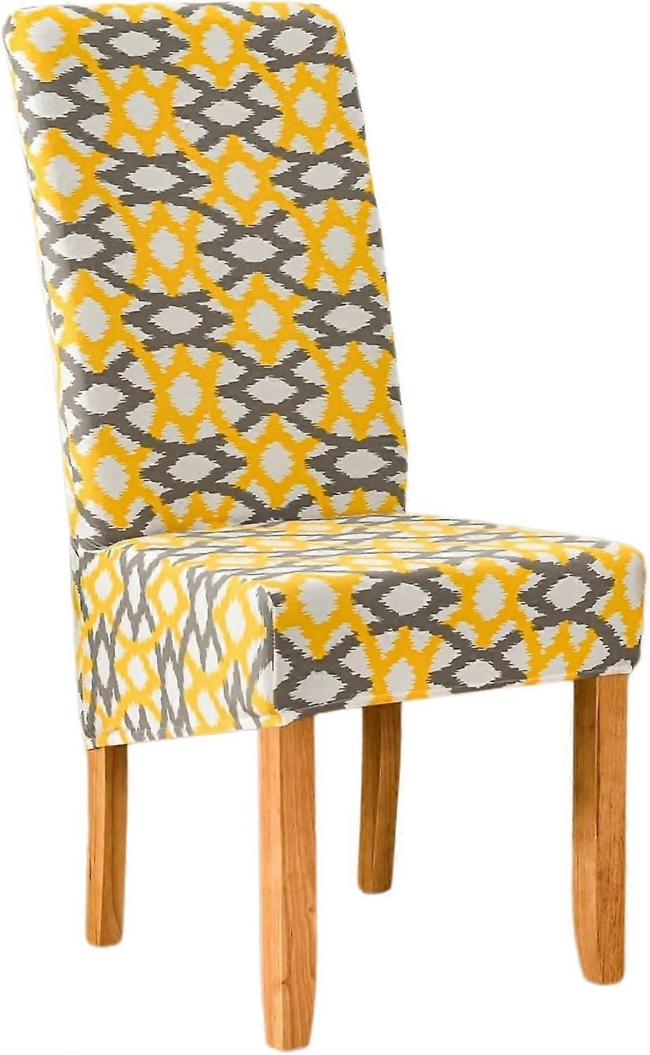 2-Piece Elastic Extra Large Dining Chair Cover Set