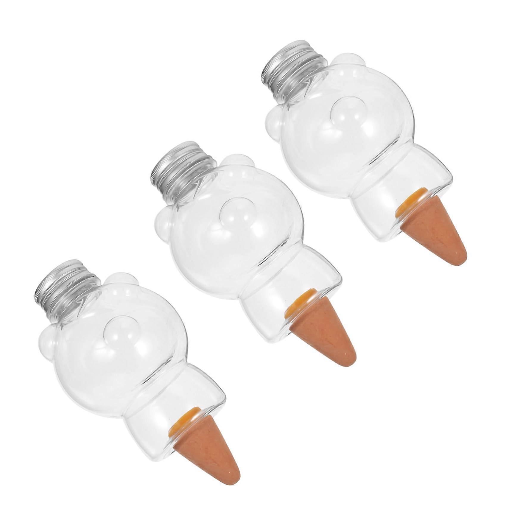 Bear Shape Self Watering Globes for Indoor Plants with Automatic Watering Spikes, 3pcs Set