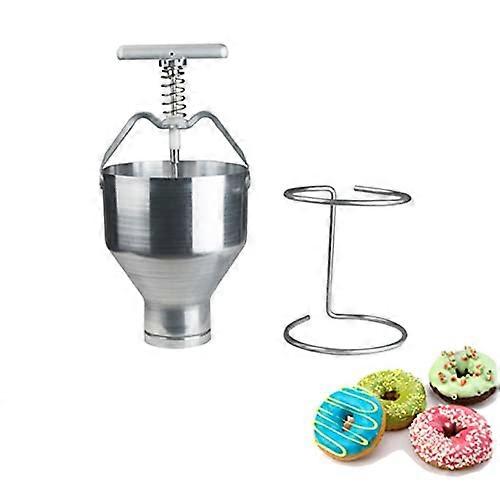 Manual Donut Maker Depositor with Adjustable Thickness Control for Home and Commercial Baking