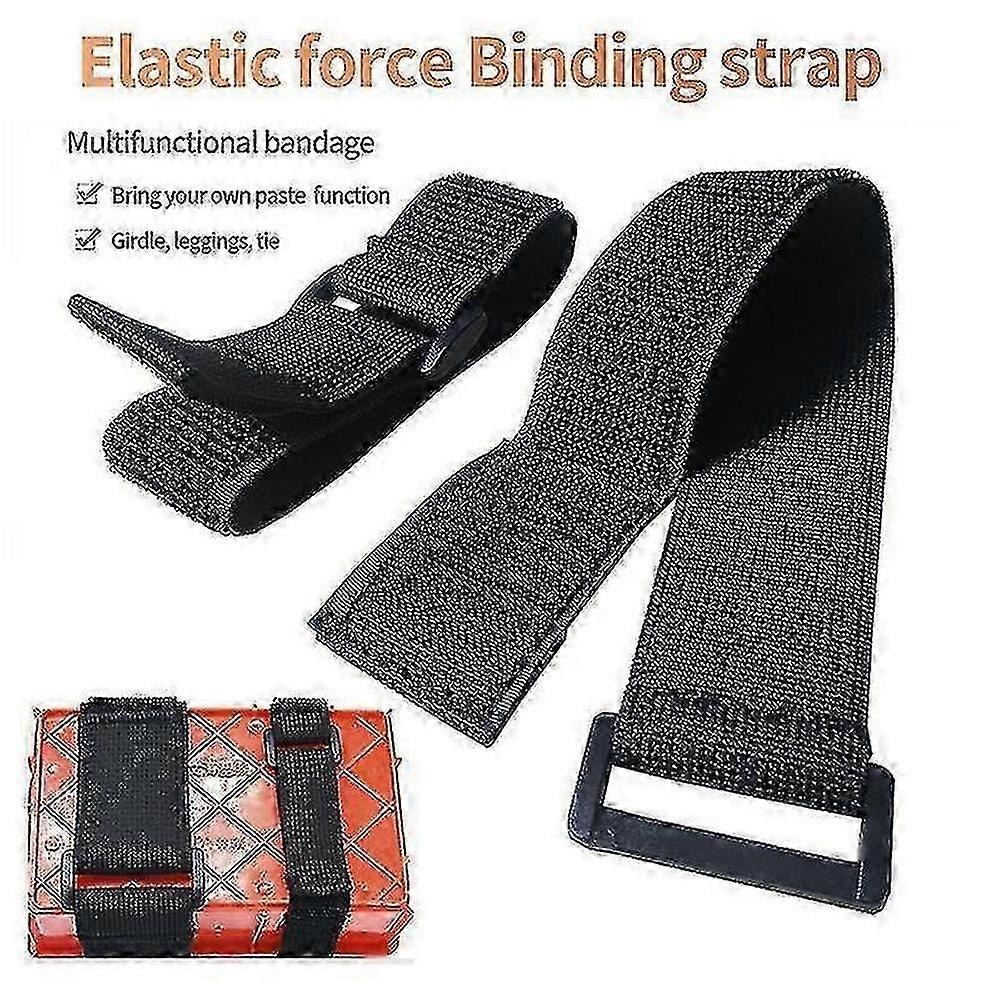Customizable Elastic Hook and Loop Cable Ties, 2 or 5 Pieces