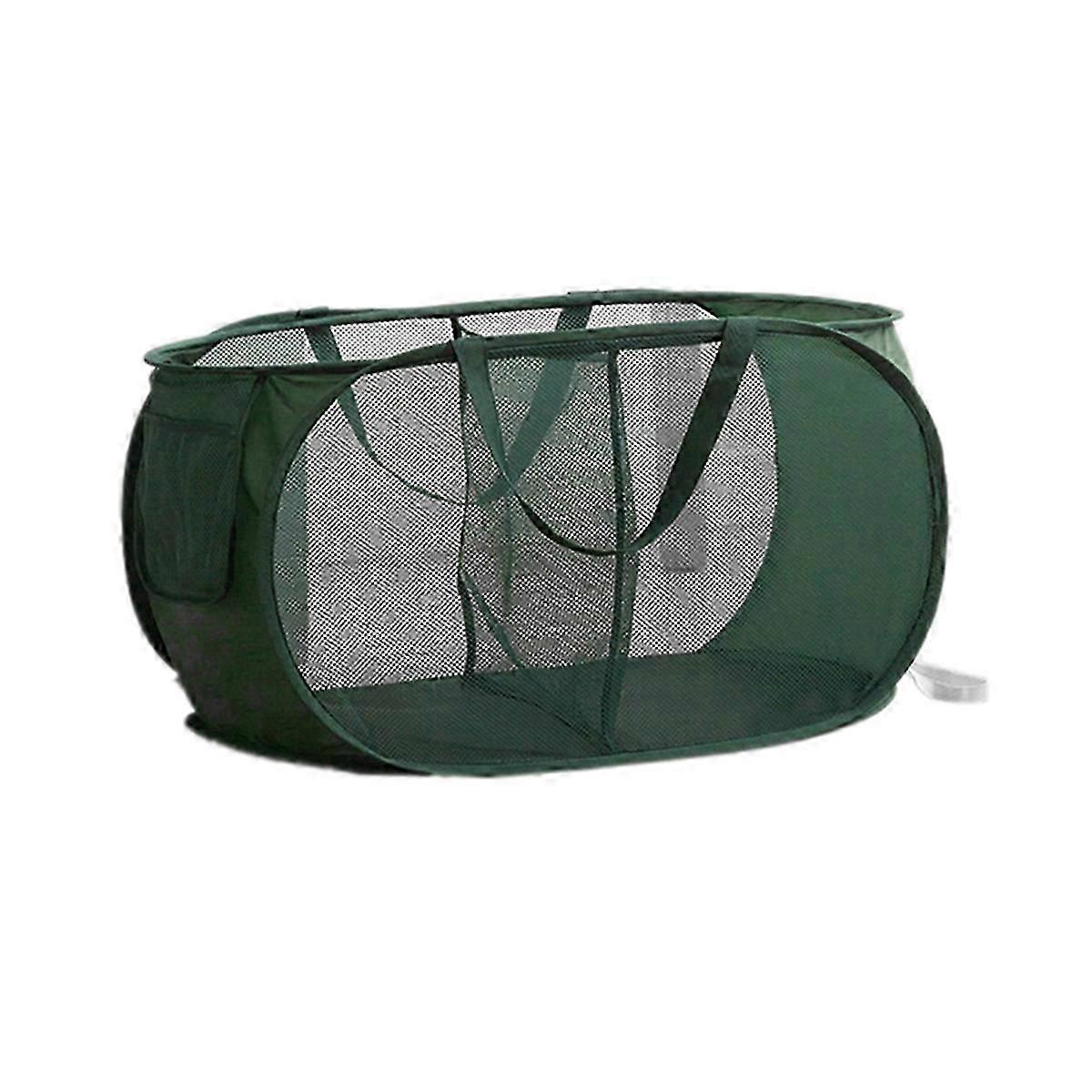 Breathable Mesh Folding Laundry Basket Household A