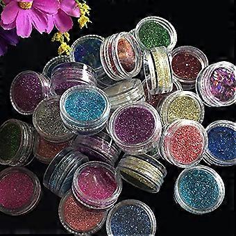 Color 08 Nail Glitter Powder for Acrylic Nails UV Nail Art 3g Fine LongLasting Shimmer