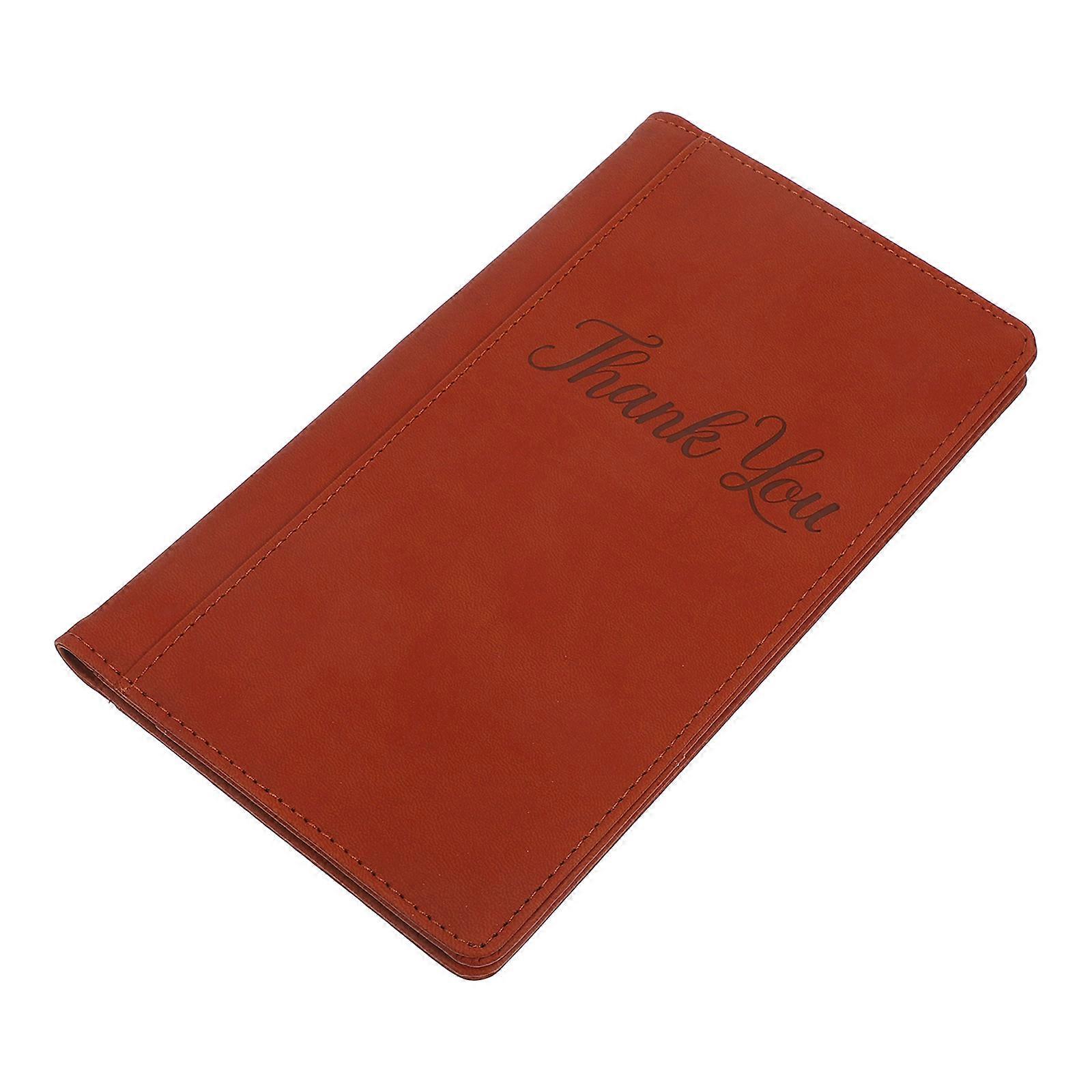 Restaurant Guest Check Holder PU for Order Handling 5Pcs