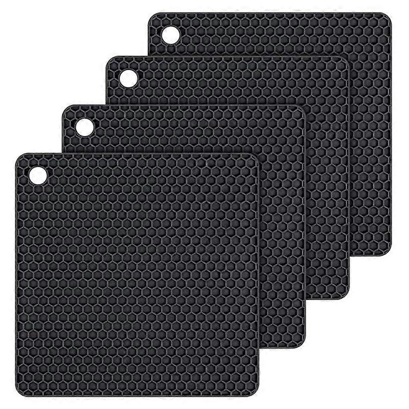 Silicone Pot Coasters Pot Holders for Kitchen Dishwasher Square
