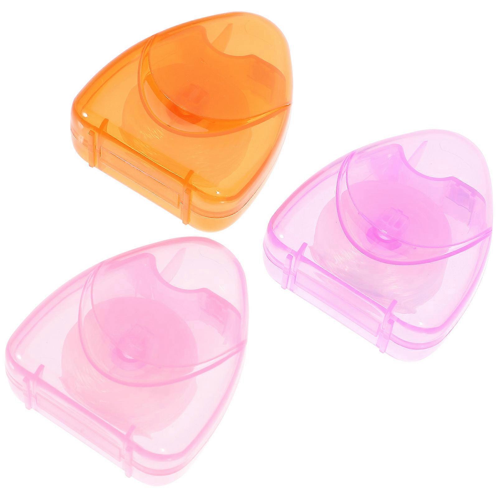 Teeth Floss Pick Oral Floss for Teeth Cleaning 3Pcs Triangle Ultra Thin